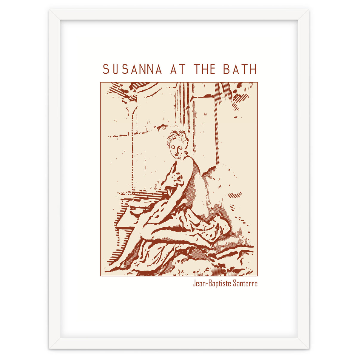 Susanna At The Bath – Jean Baptiste Santerre