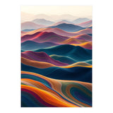 Colorful Abstract Mountain Dunes Art Print (Print Only) thumbnail