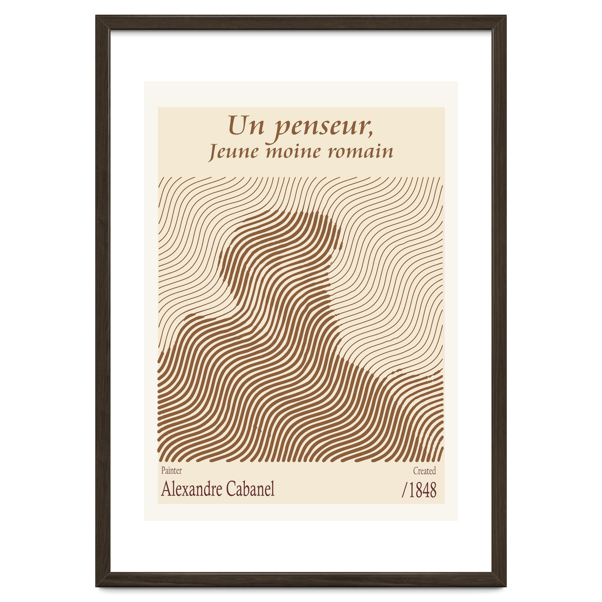 Un Penseur, Jeune Moine Romain – Alexandre Cabanel (1848)