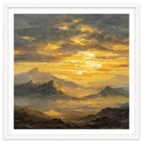 Vibrant Golden Hour Horizon Over Distant Mountain Ridges thumbnail