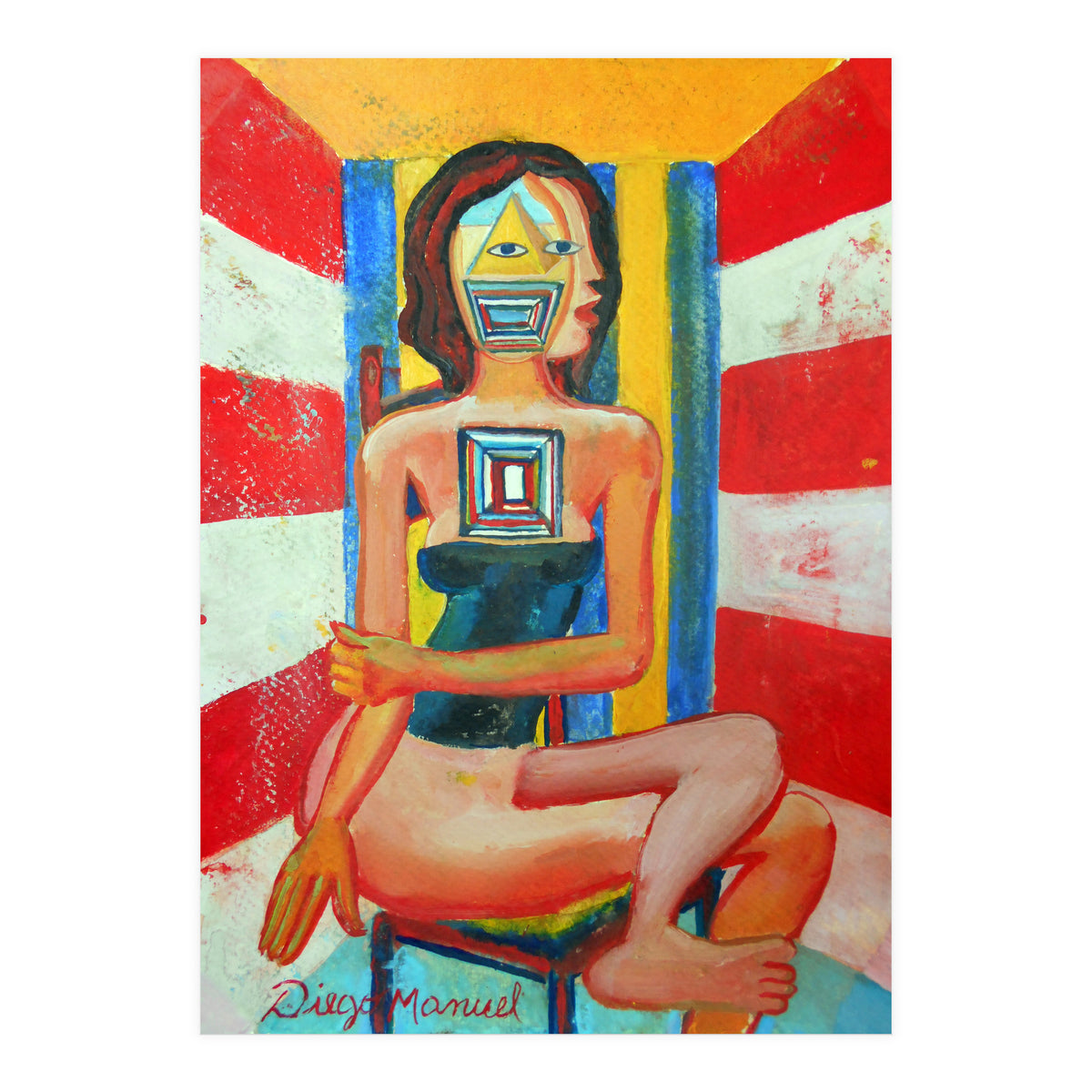 Mujer En La Silla 8 (Print Only)