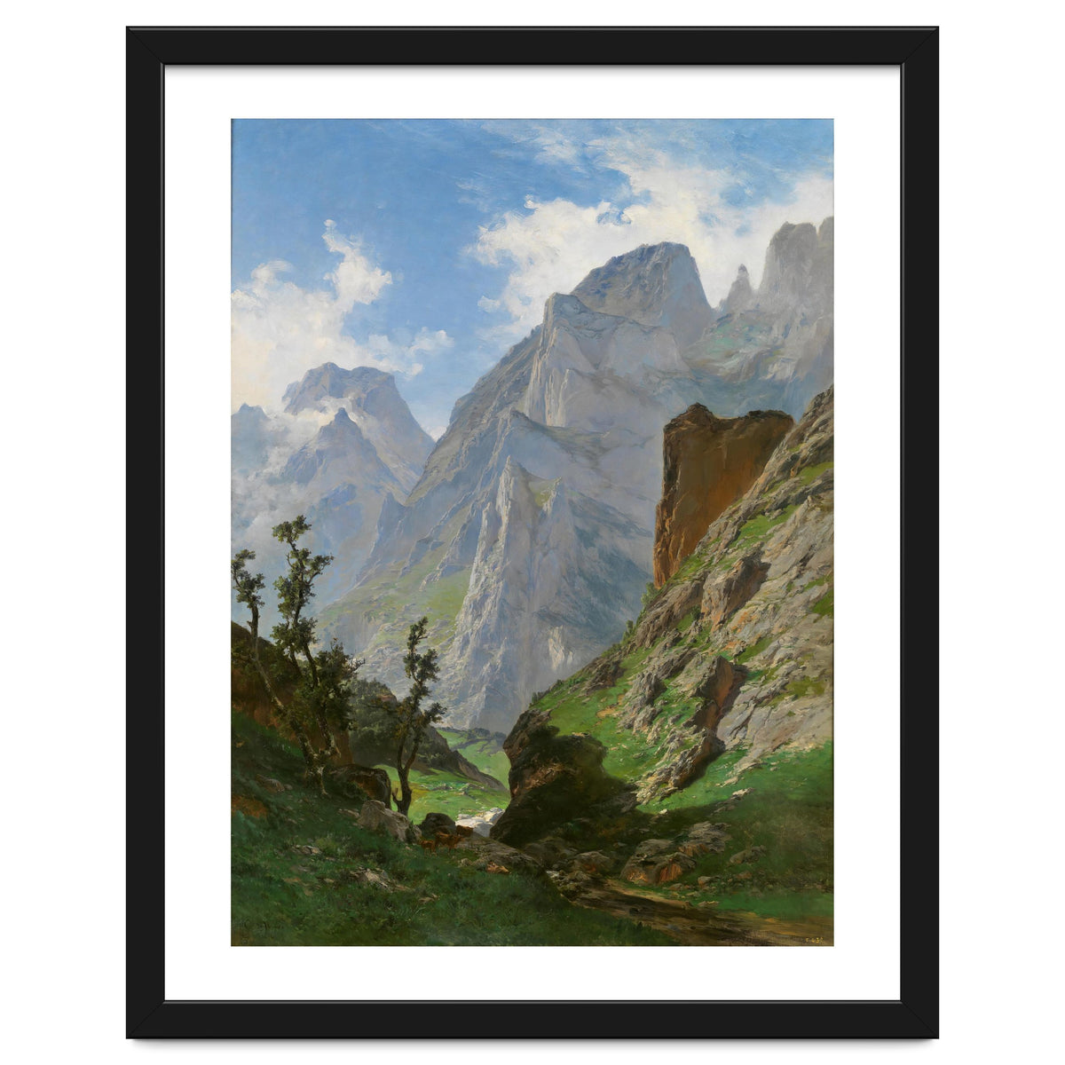 Carlos de Haes / 'Mancorbo Canal in Picos de Europa', 1876, Spanish School.
