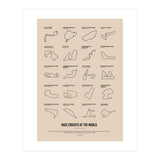 Grand Prix Formula One Circuits Racing Car (Print Only) thumbnail
