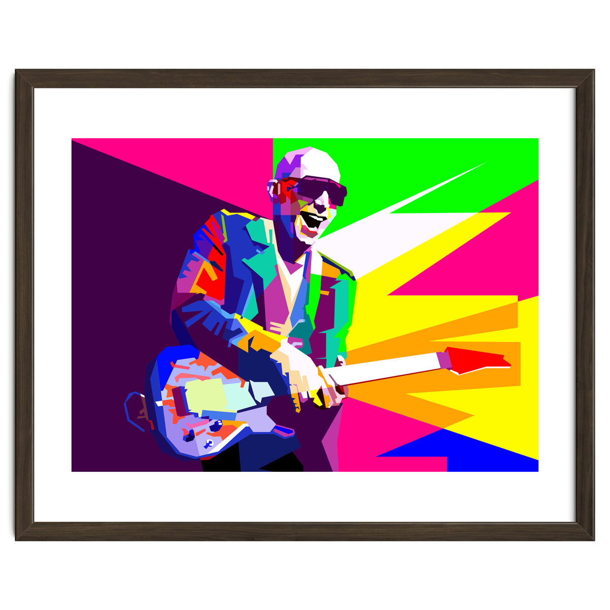 Joe Satriani Rock Guitar Instrumental Pop Art WPAP