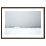 Fence in the winter seascape thumbnail