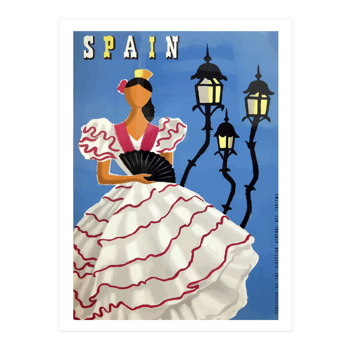 Spain, A Lady in Traditional Costume (Print Only)