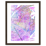 Pink Banana Leaves | Tropical Botanical Jungle | Ultraviolet Purple Nature Plants | Eclectic Forest thumbnail