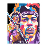 Jimi Hendrix wpap art (Print Only) thumbnail