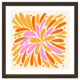 Floral Burst - pink, yellow and orange thumbnail