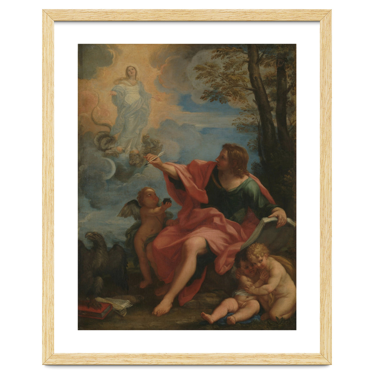 Carlo Maratta – Saint John the Evangelist on Patmos (c. 1680–1720)