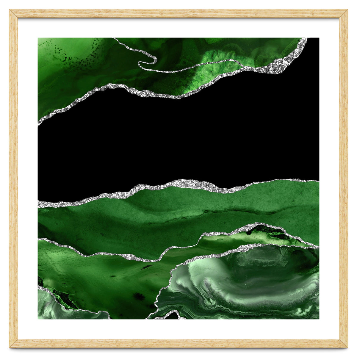 Green & Silver Agate Texture 02