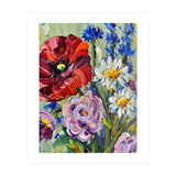 Vibrant Wildflower Meadow Oil Painting (Print Only) thumbnail