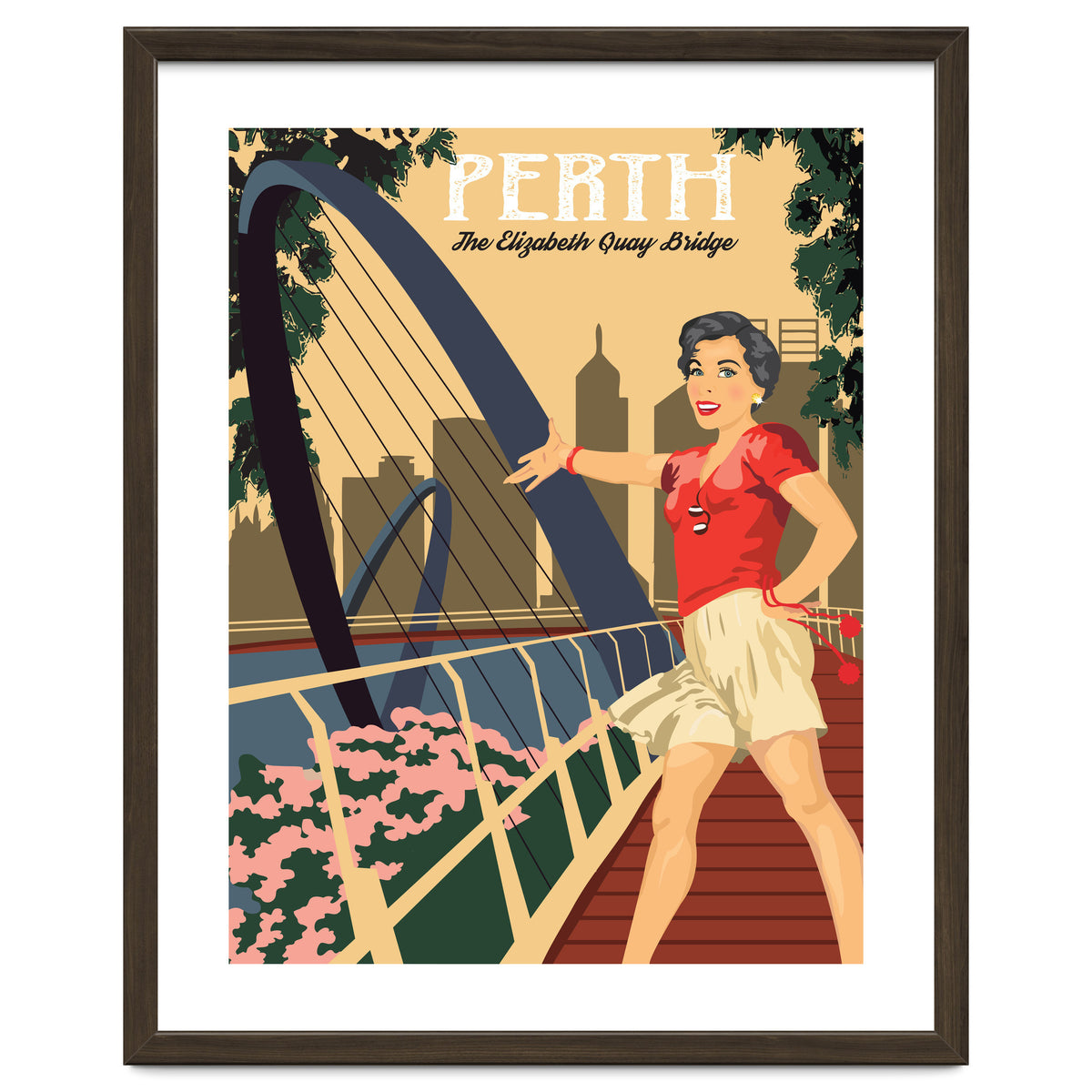 Perth, The Elizabeth Quay Bridge, Australia