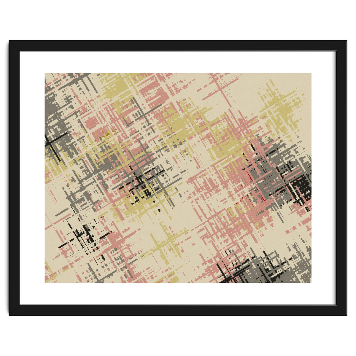 Geometric Cross Patterns Muted