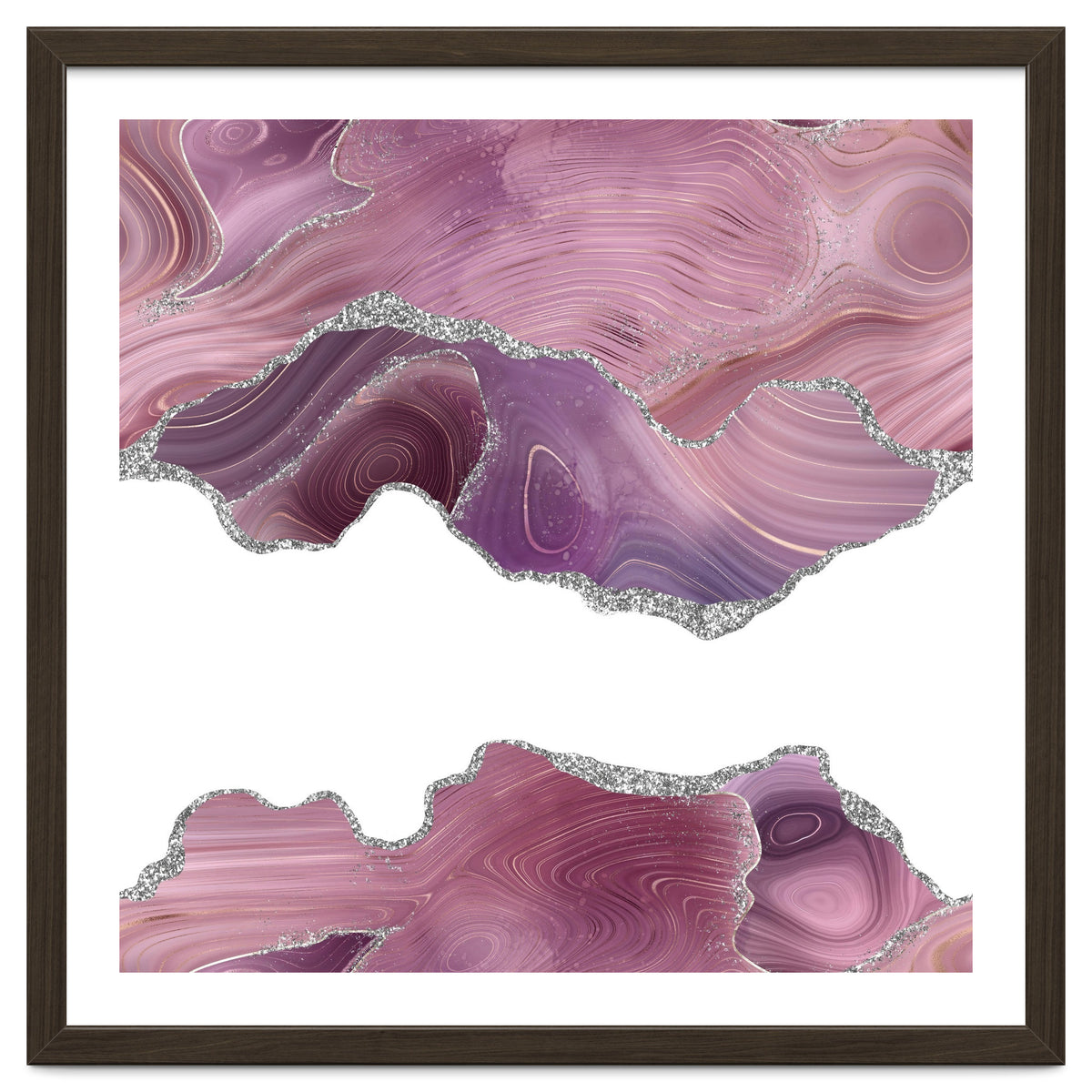 Mauve & Silver Agate Texture 07