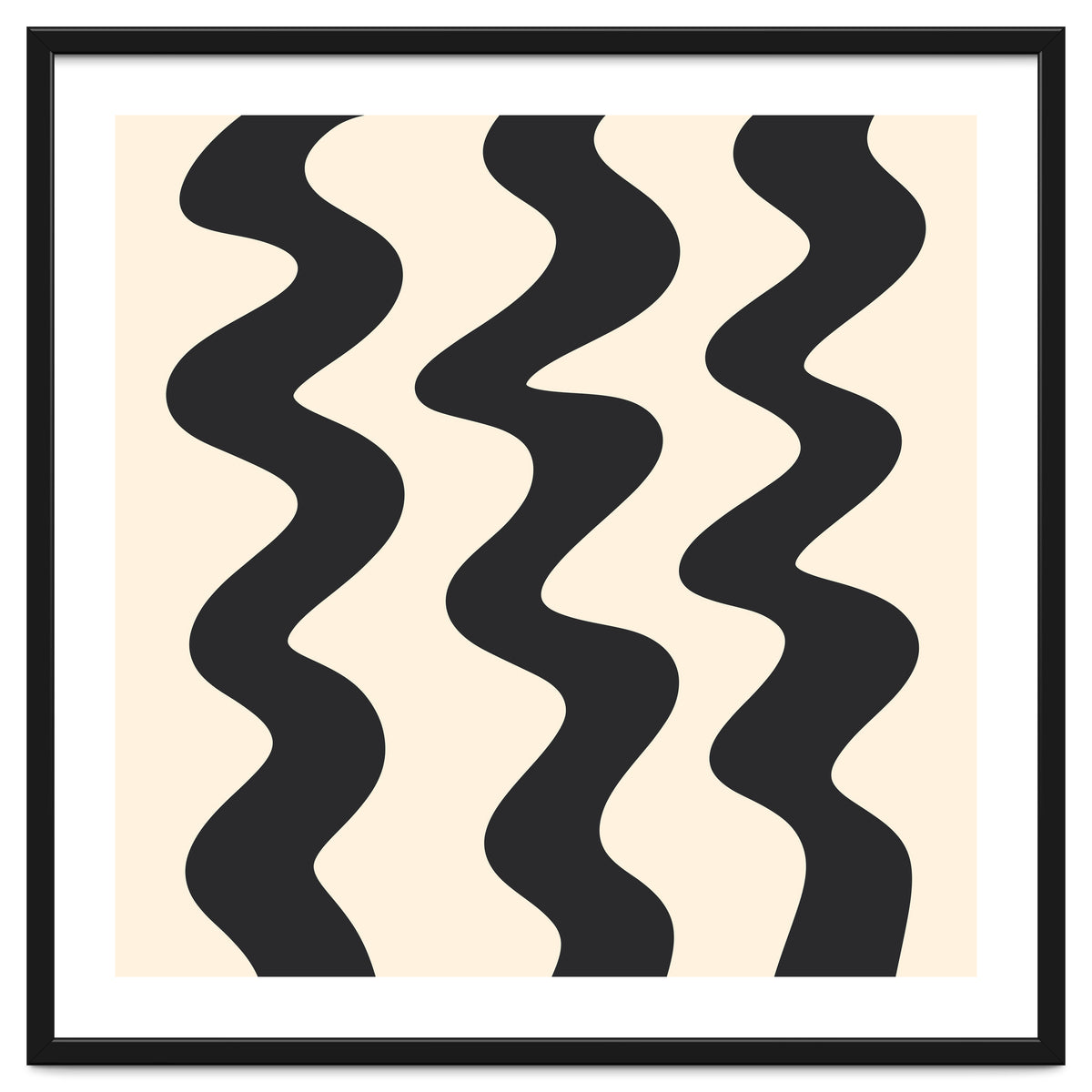 Squiggly Lines - monochrome