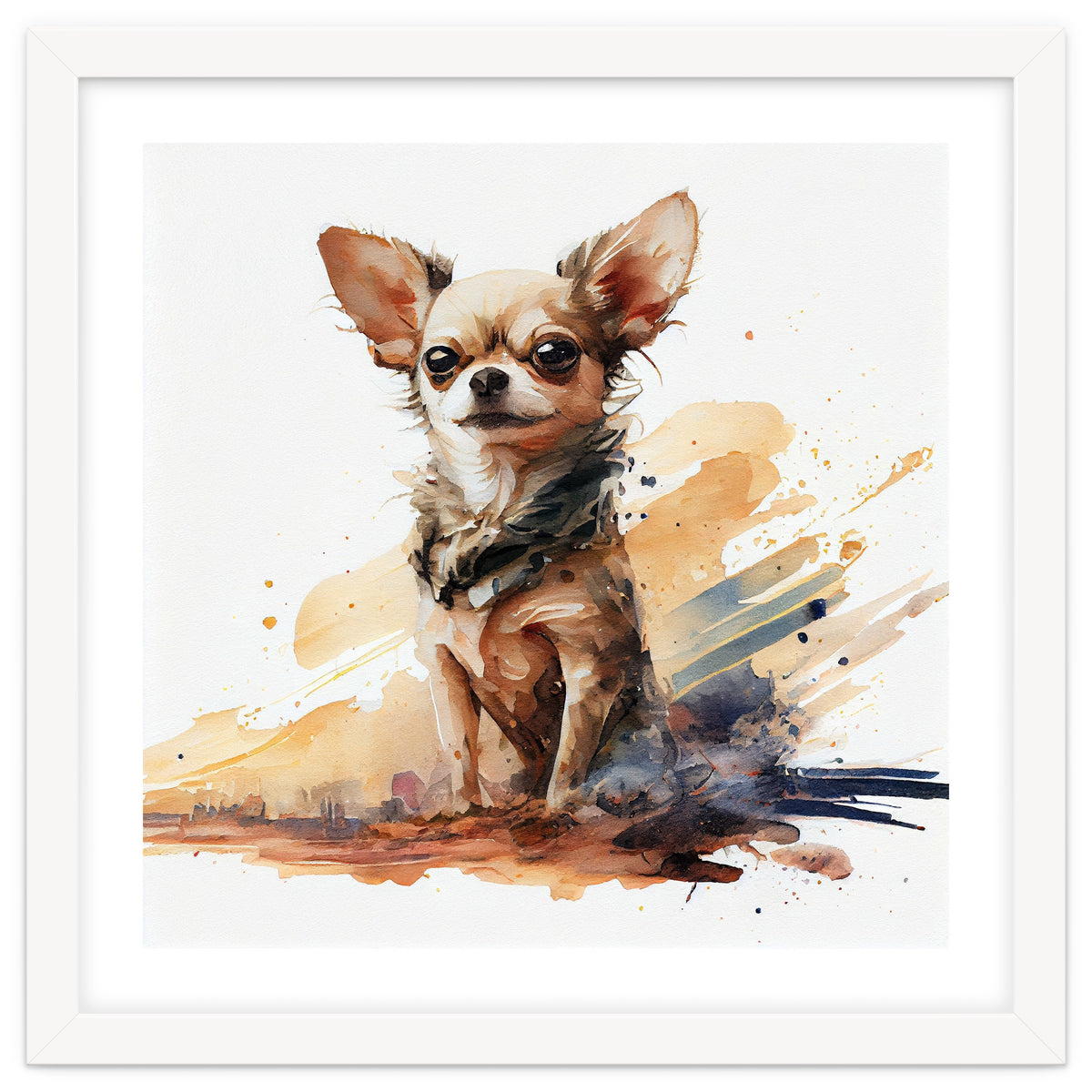 Watercolor Chihuahua Dog