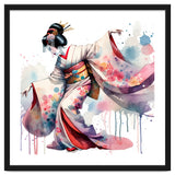 Geisha Dancer With Flowing Kimono thumbnail