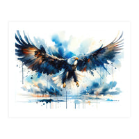 Soaring Spirit Of Freedom Eagle In Flight (Print Only)