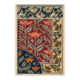 The poppy, Papaver somniferum, in stained glass, wallpaper, fabric and tile patterns. Lithograph ... (Print Only) thumbnail