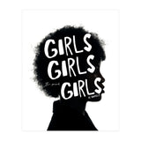 Girls Girls Girl Feminist women Empowerment  (Print Only) thumbnail