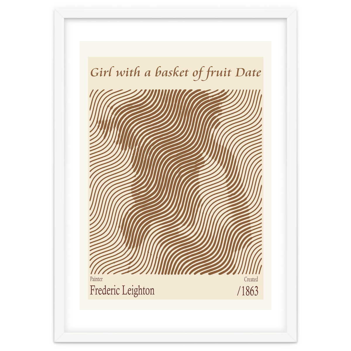 Girl With A Basket Of Fruit Date – Frederic Leighton (1863)