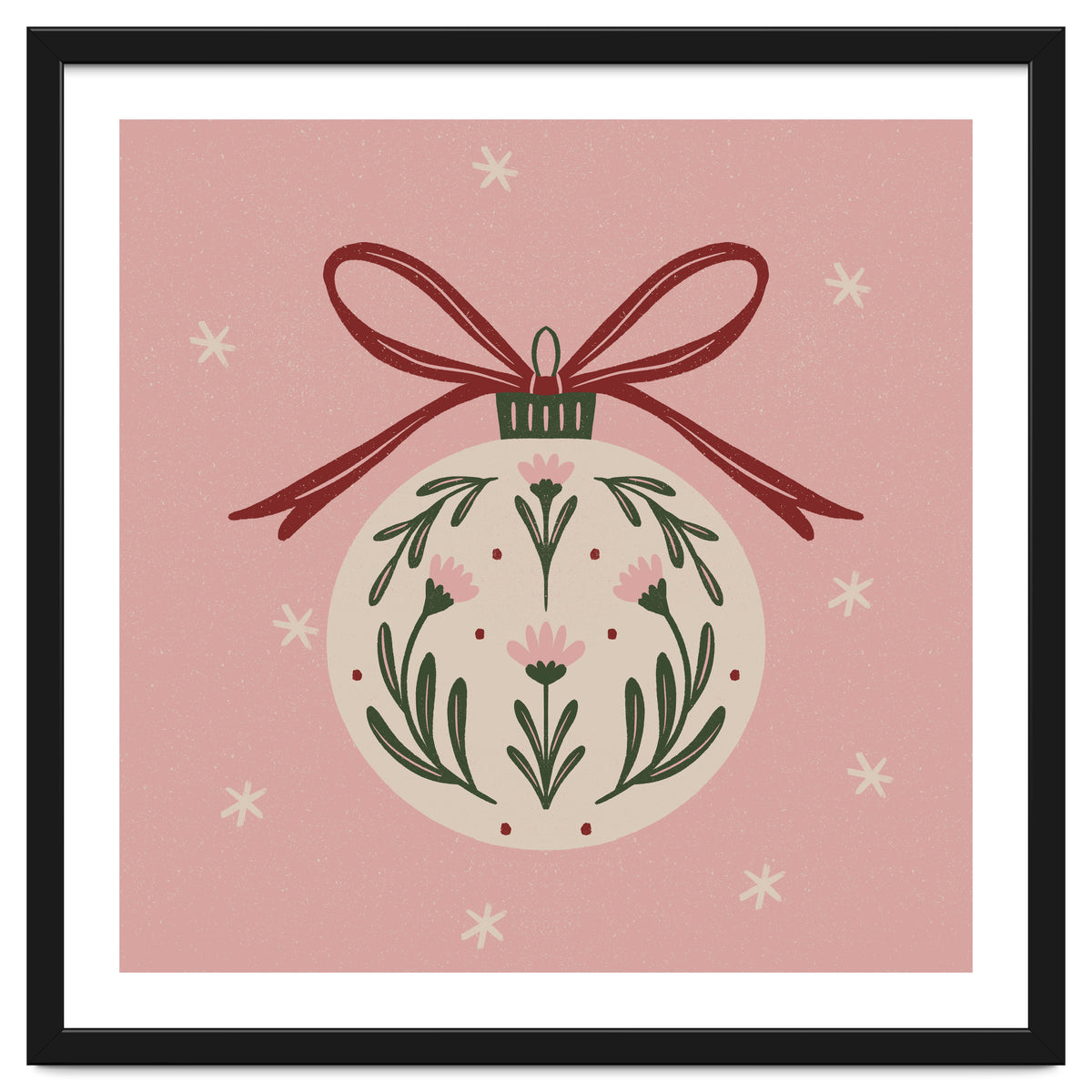 Christmas Flower Globe