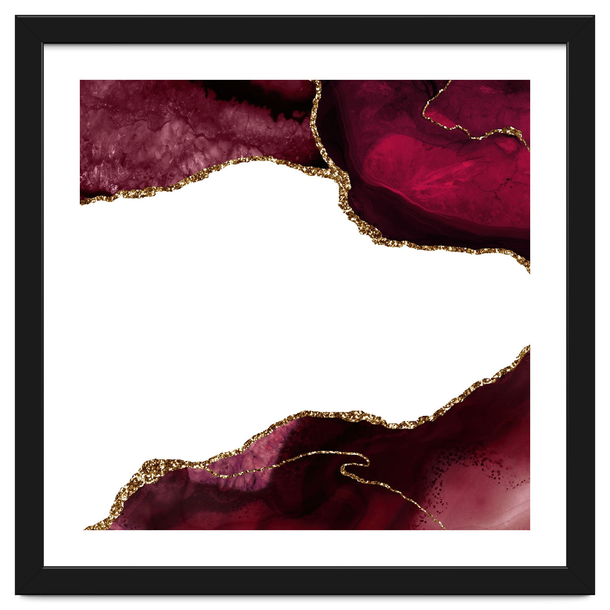 Burgundy & Gold Agate Texture 29