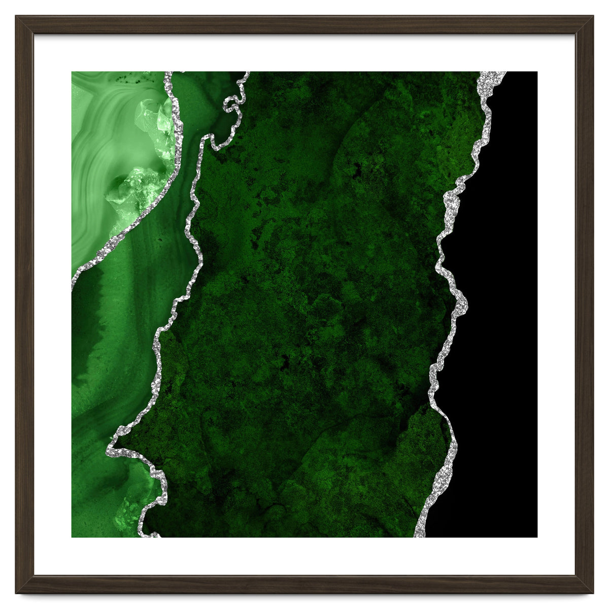 Green & Silver Agate Texture 01