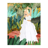 Forest Bride | Jungle Wedding Painting | Travel Solo | Blonde Woman Dancing Joy (Print Only) thumbnail
