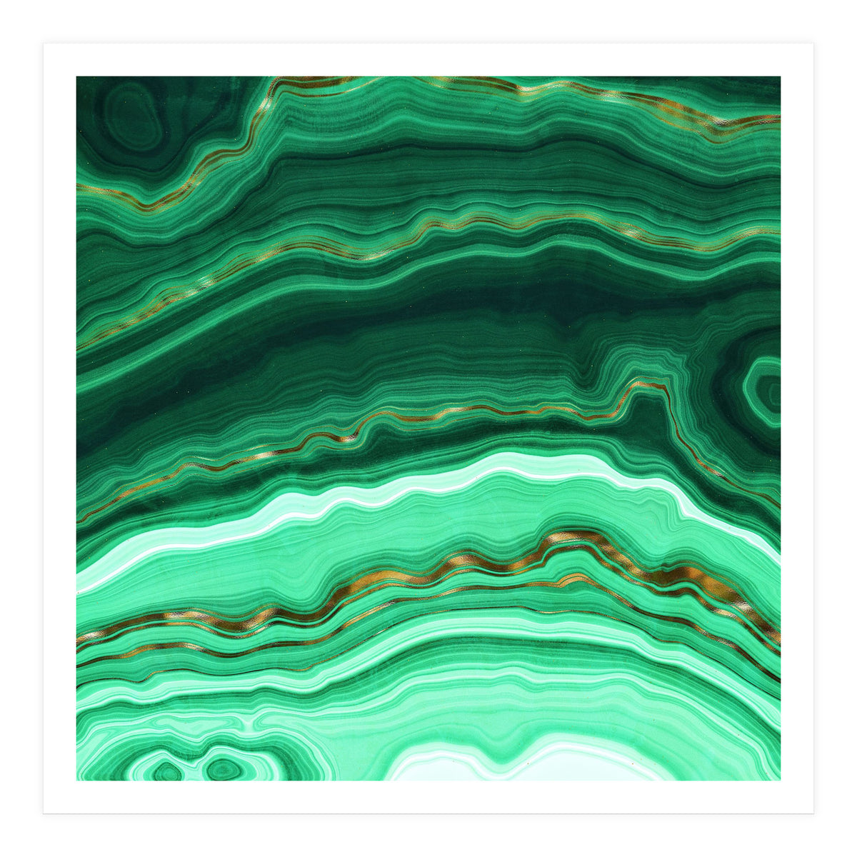 Malachite Texture 03 (Print Only)