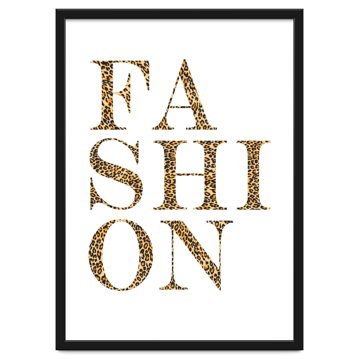 Fashion, Leopard Print Letters, Modern Chic decor