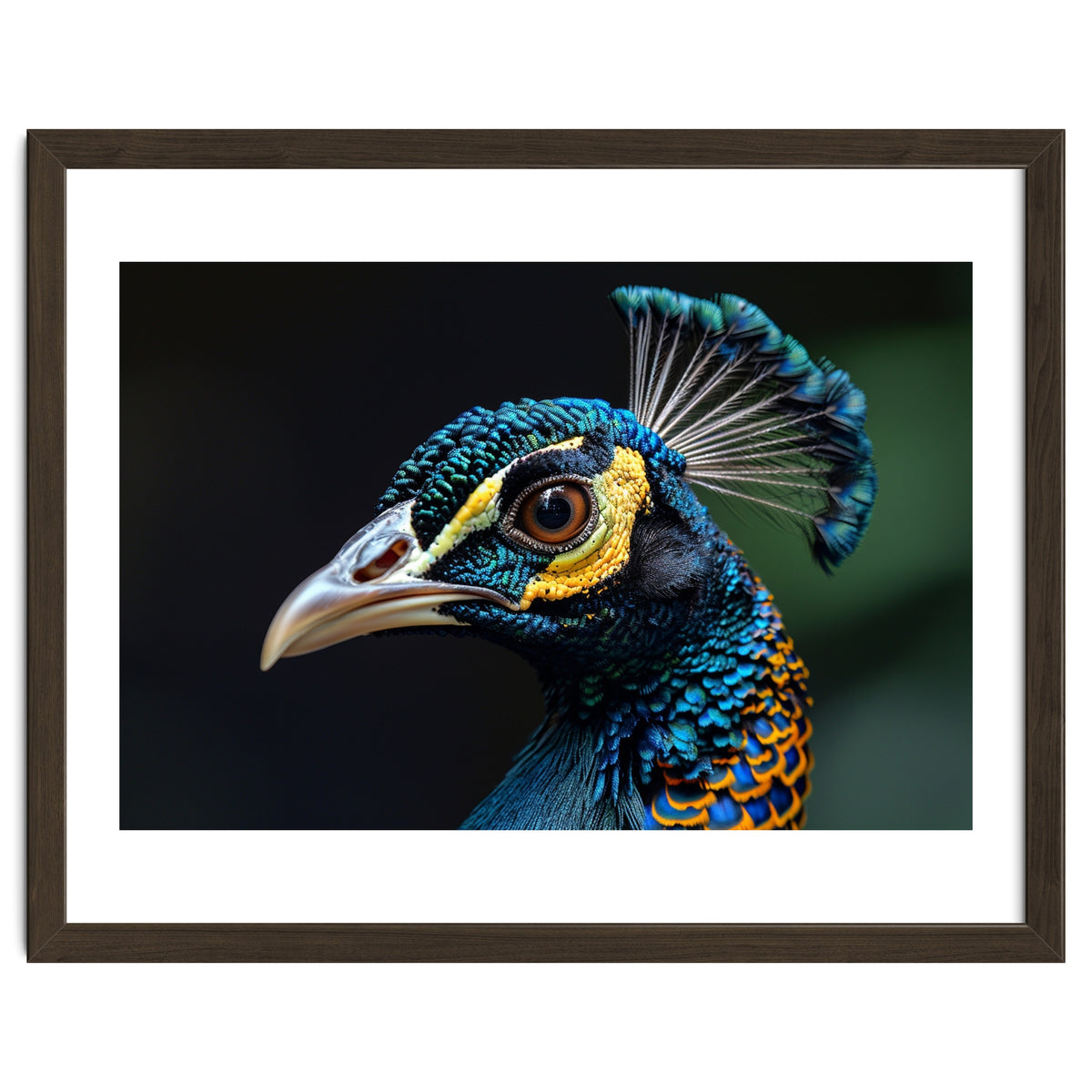 Close-up of a Peacock’s Head