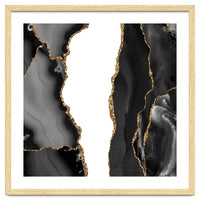 Black & Gold Agate Texture 07