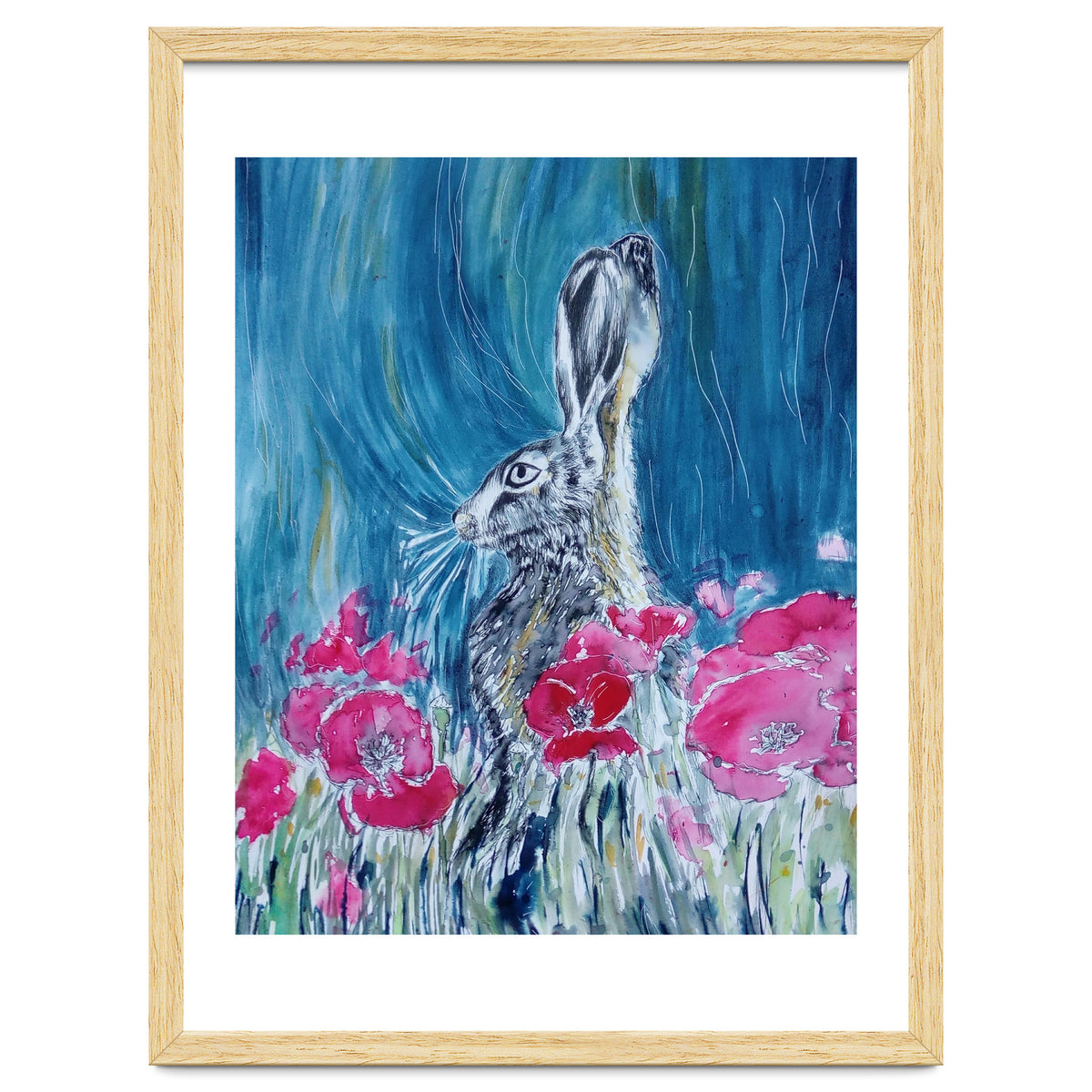 Hare And Poppies