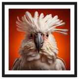 Close Up Portrait Of A White Cockatoo Parrot thumbnail