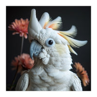 Beautiful Cockatoo Parrot With Yellow Crest (Print Only)