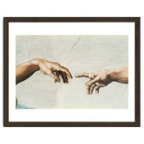 The Sistine Chapel; ceiling frescos after restoration. The creation of Adam. thumbnail
