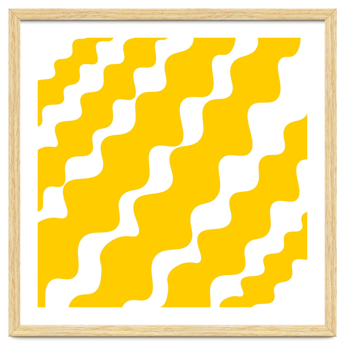 Yellow Wavy Pattern