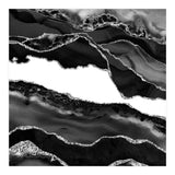 Black & Silver Agate Texture 06  (Print Only) thumbnail