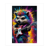 Hedgehog Plays The Guitar, Rock Graffiti (Print Only) thumbnail