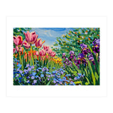 Vibrant Spring Meadow Oil Painting (Print Only) thumbnail