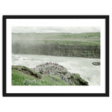 Tourists at the edge of the big river - Iceland thumbnail