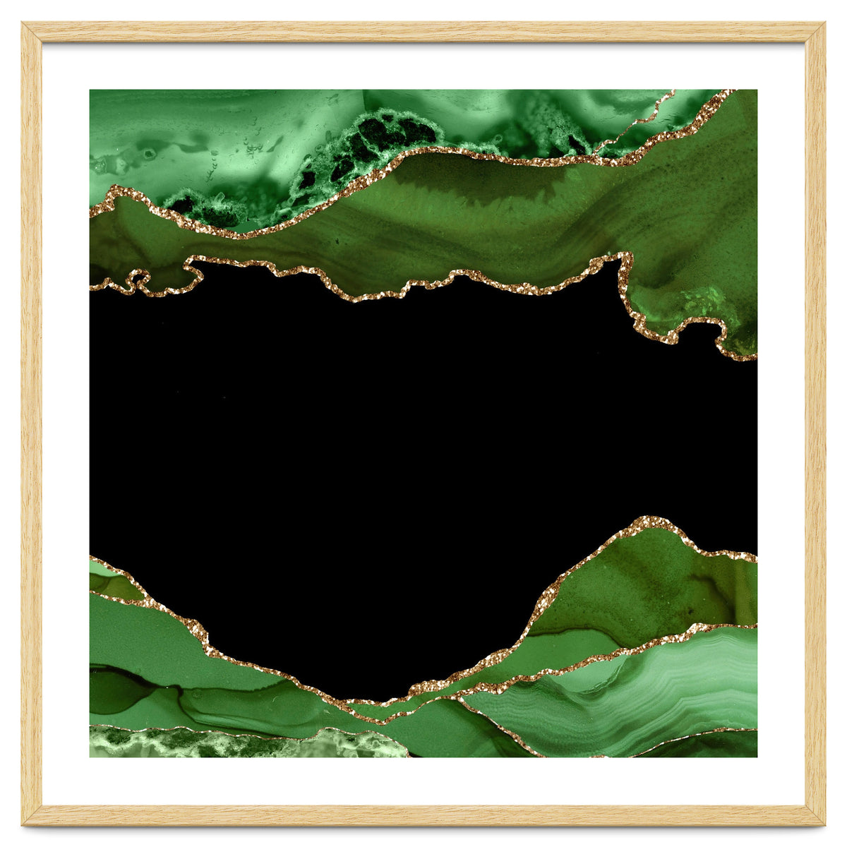 Green & Gold Agate Texture 18