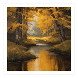 Golden Autumn Forest River (Print Only) thumbnail
