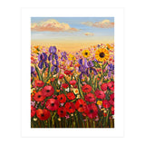 Vibrant Wildflower Field Oil Painting (Print Only) thumbnail