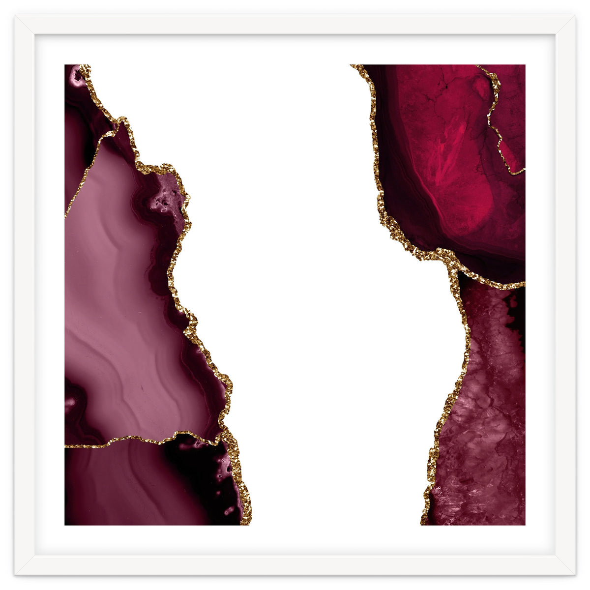 Burgundy & Gold Agate Texture 21
