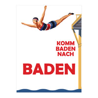 Baden Baden Swim Girl (Print Only)