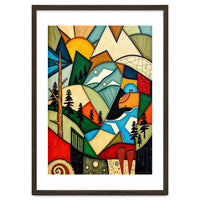 Abstract Nature Tree Mountain