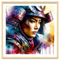 Samurai Asian Warrior Woman Portrait